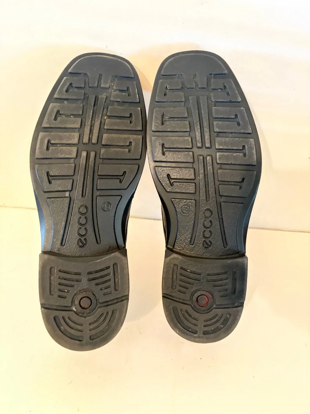 Ecco Black Leather Helsinki Oxford Comfort Dress Shoes